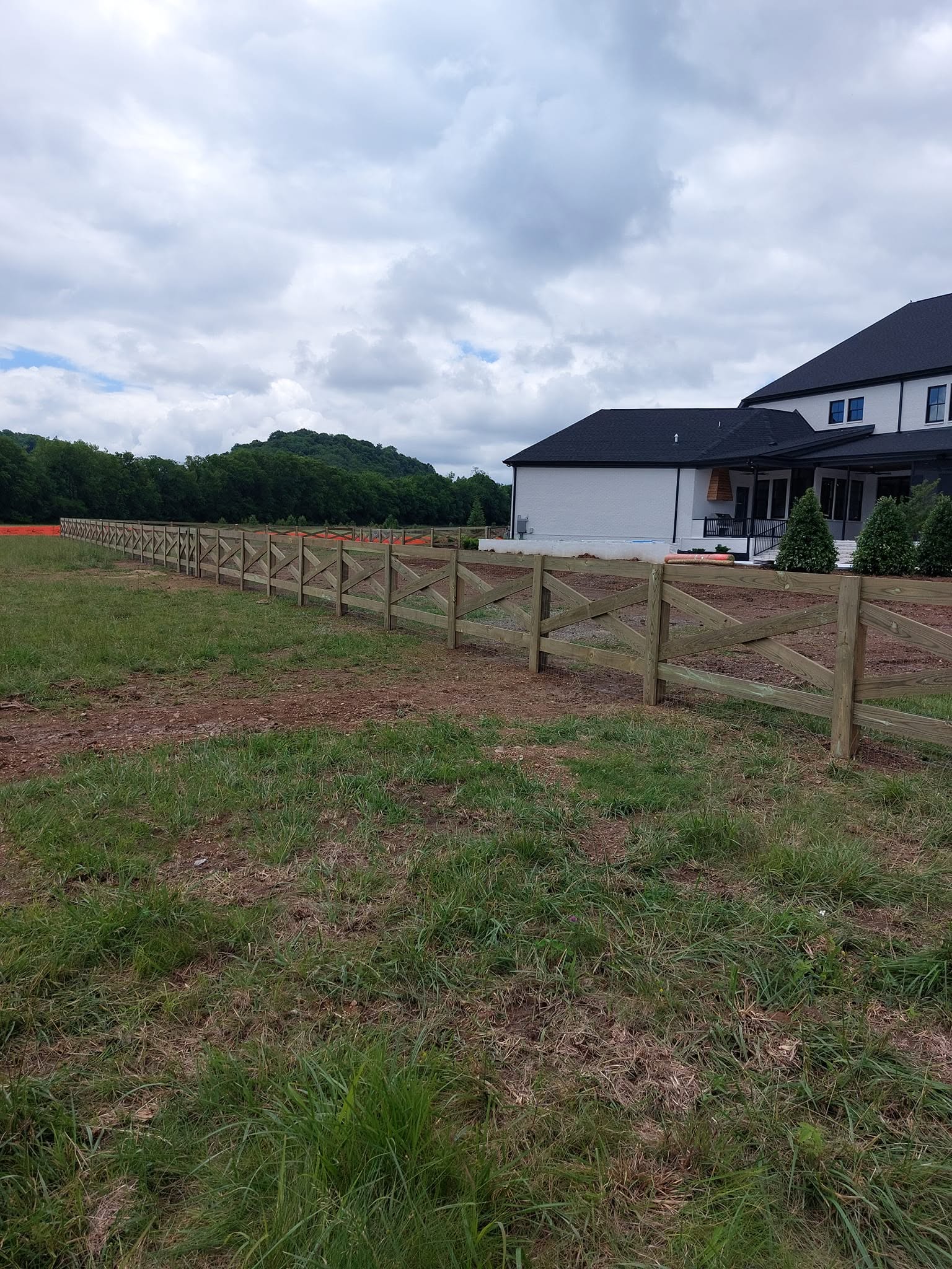 Fence built by Precision Fence Company in Columbia, Tennessee